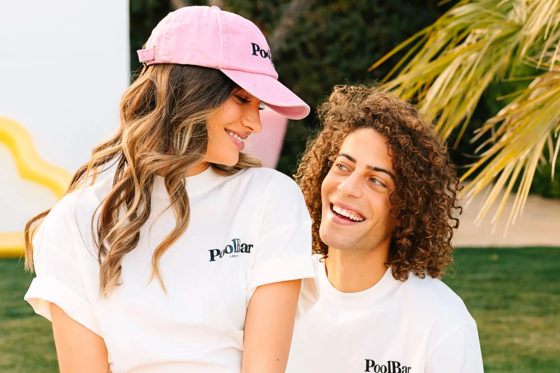 Couple smiling at one another