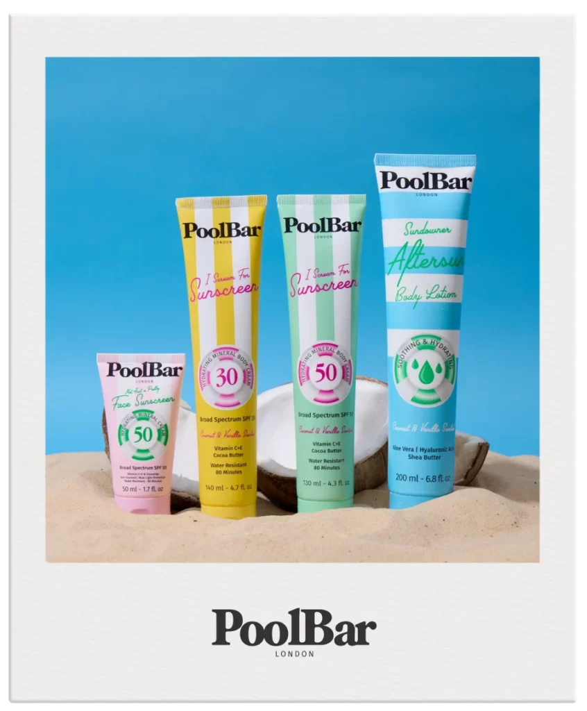 sun care collection in polaroid