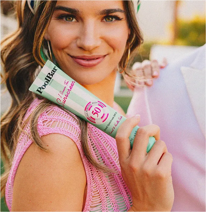woman holding iscreamspf50 slider2